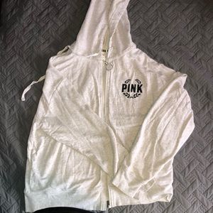 Pink zip up hoodie